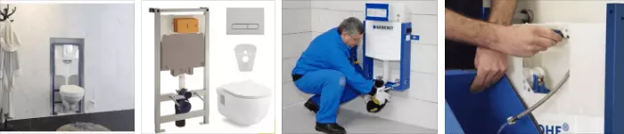 Установка, регулировка инсталляции, подвесного унитаза ustanovka installiatcii