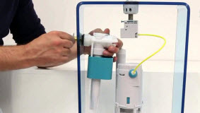 Ремонт бачка, клапанов подвесного настенного унитаза remont bachka nastennogo napolnogo unitaza